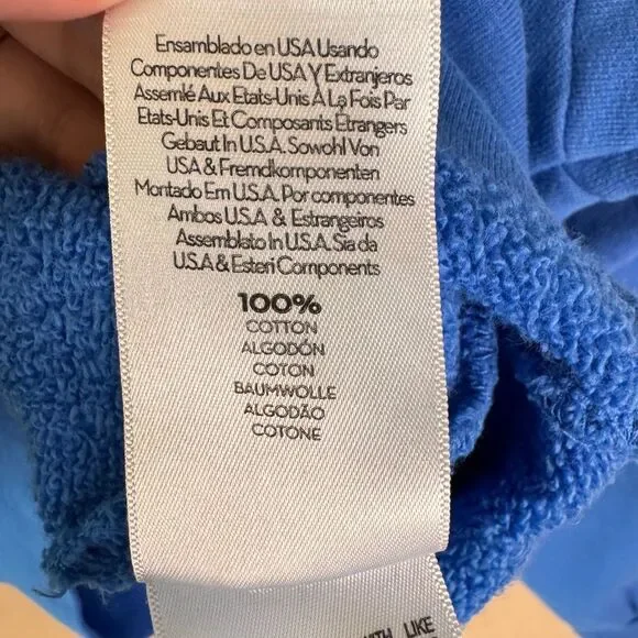 Mother The Drop Square 80’s Sweatshirt Womens XS Blue Graphic Crewneck Pullover - Picture 8 of 11